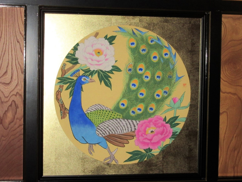 本堂格天井絵16枚 飛天・六鳥曼荼羅絵図 本堂格天井絵16枚 飛天・六鳥曼荼羅絵図